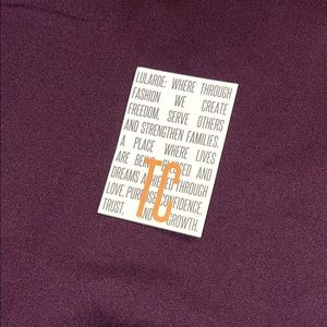 Lularoe tc leggings plum